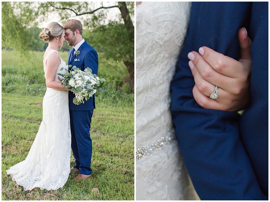 bride and groom_Tennessee River Place Summer Wedding | Ryn Loren