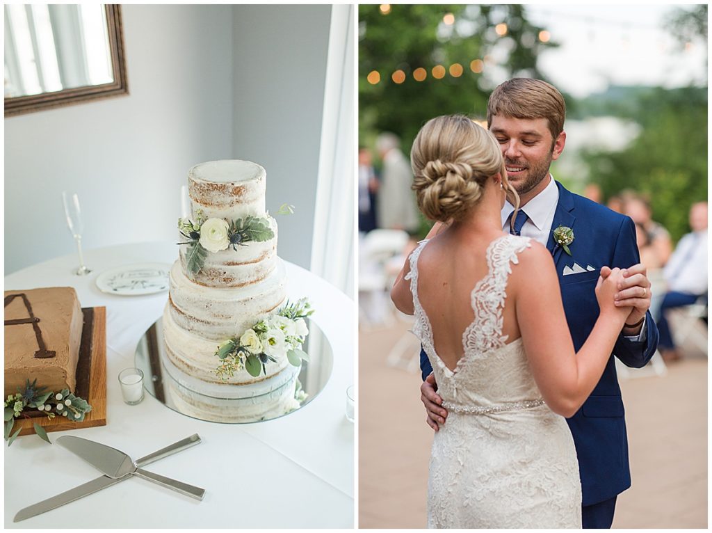 cake and dance_Tennessee River Place Summer Wedding | Ryn Loren
