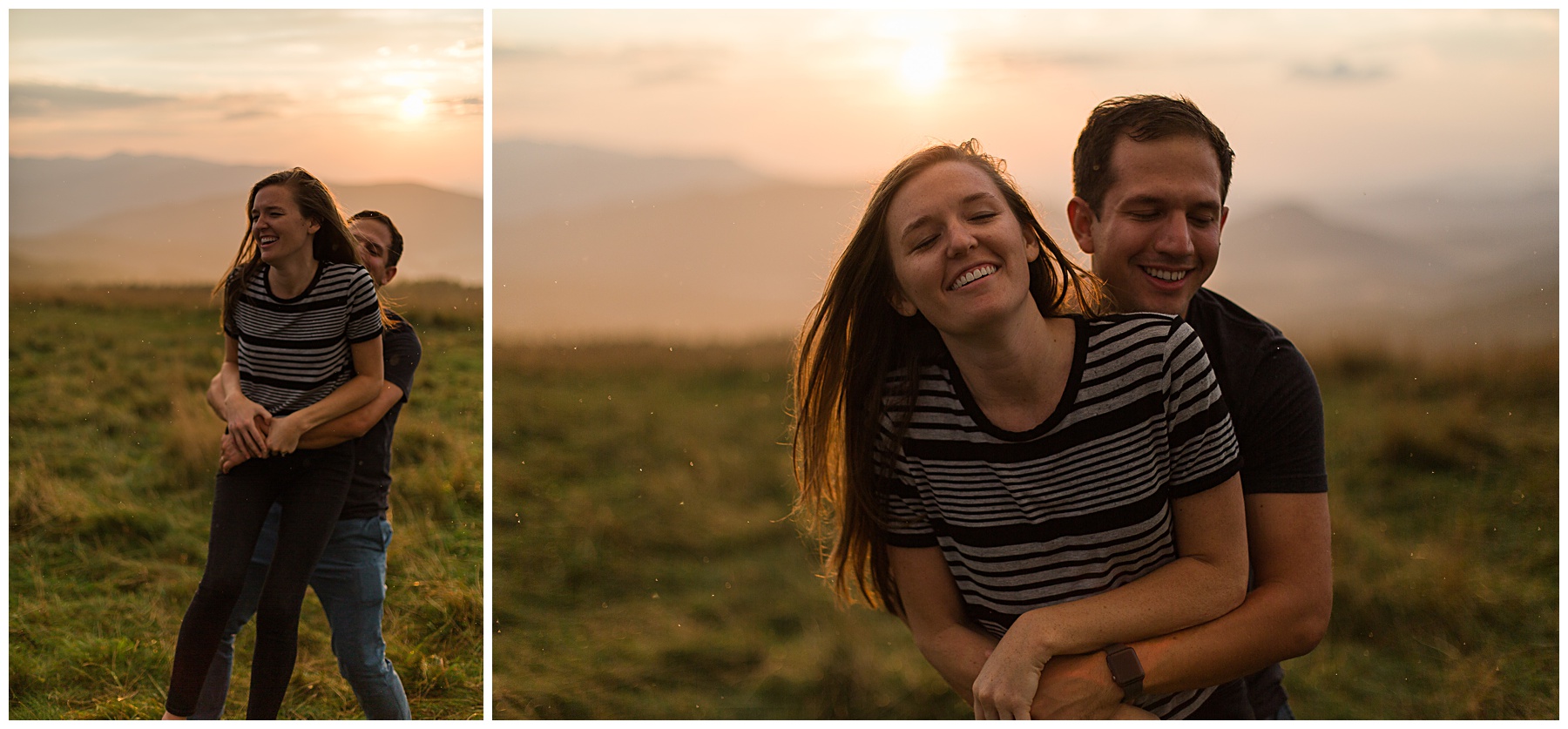 Mountaintop engagement session