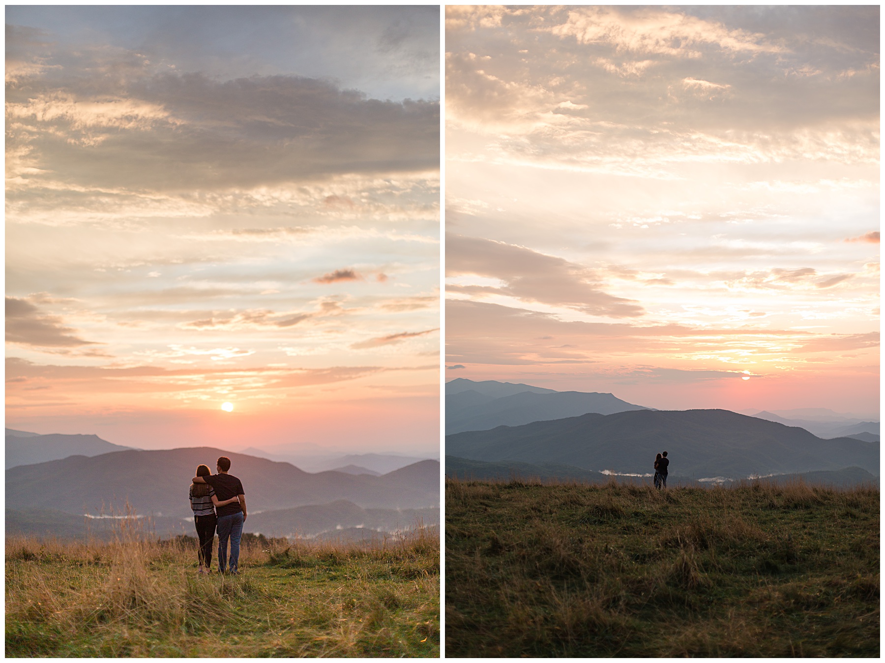 mountaintop engagement session